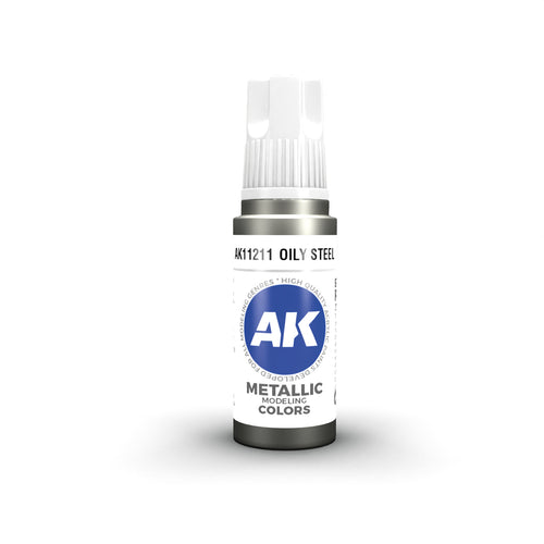 AK 3GEN Acrylics - Oily Steel 17ml