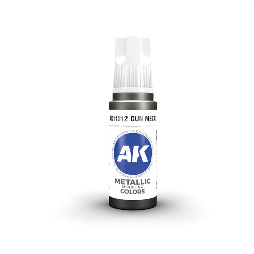 AK 3GEN Acrylics - Gun Metal 17ml