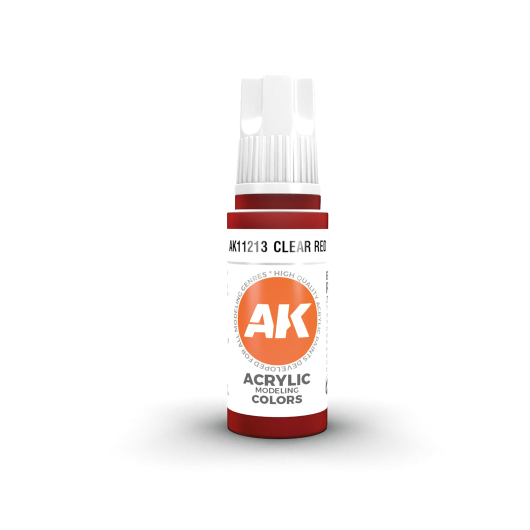 AK 3GEN Acrylics - Clear Red 17ml