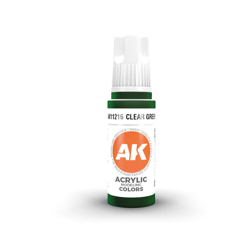 AK 3GEN Acrylics - Clear Green 17ml
