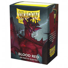 Load image into Gallery viewer, Blood red Matte sleeves DragonShield