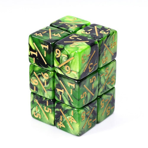 Counter Dice Blend Green + Black