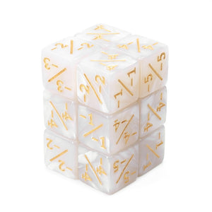 Counter Dice White Pearl