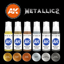 Load image into Gallery viewer, AK Acrylic Metallics Set