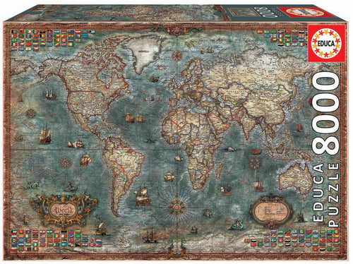 Educa Historical World Map (1x8000)<br>(Shipped in 10-14 days)