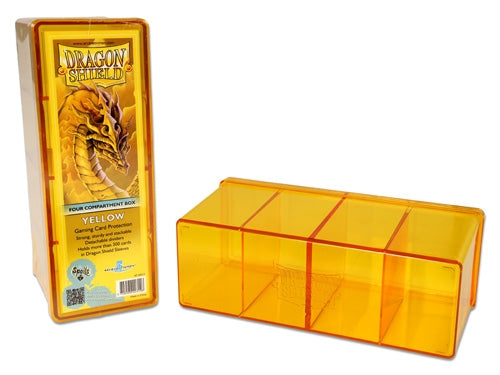 Yellow Four Compartment Box DragonShield