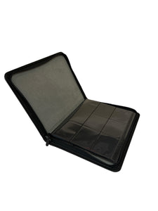 Luck Dragon: Black 9 Pocket Zip Binder Black