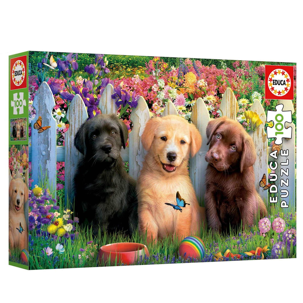 Educa Posing Puppies (1x100pc)<br>(Shipped in 10-14 days)
