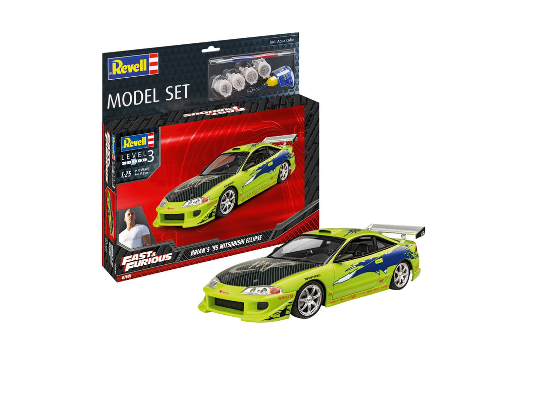 Revell 1/25 Model Set F&F Brian's 1995 Mit. Eclipse<br>(Shipped in 10-14 days)