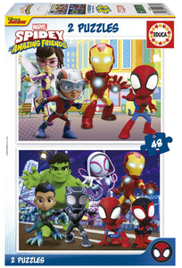 Educa Educa Spidey And His Amazing Friends (2x48pc)<br>(Shipped in 10-14 days)