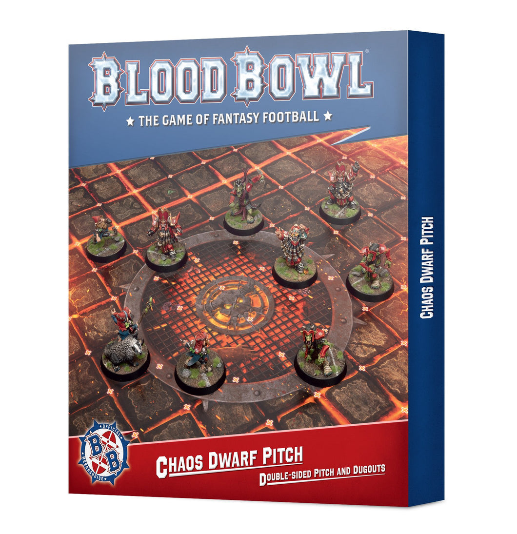 BB: CHAOS DWARF TEAM PITCH & DUGOUTS<br>(Shipped in 14-28 days)