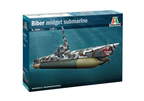 Italeri 1/35 Biber Midget Submarine<br>(Shipped in 10-14 days)