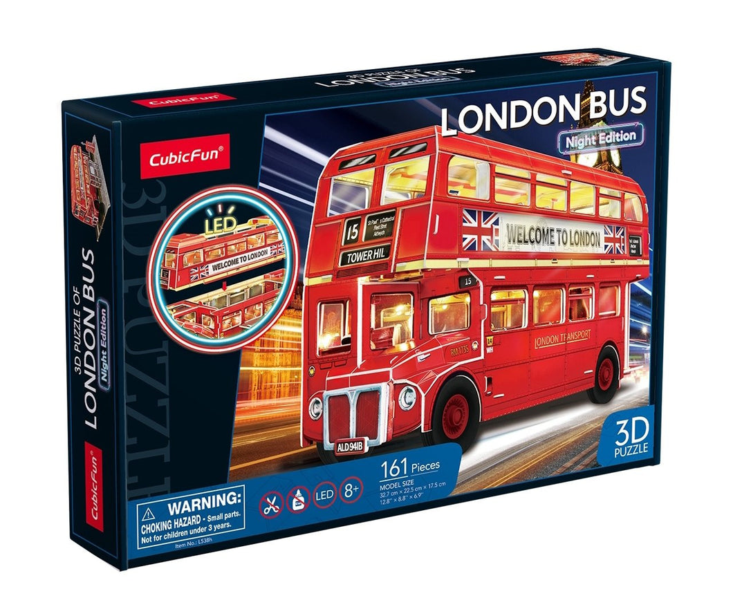 CubicFun LED London Double Decker Bus 87pcs<br>(Shipped in 10-14 days)