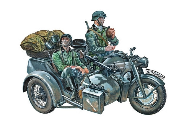 Italeri 1/35 Zundapp with Sidecar<br>(Shipped in 10-14 days)