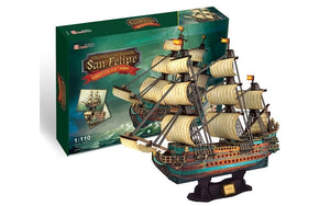 CubicFun The Spanish Armada - San Felipe 248pcs<br>(Shipped in 10-14 days)