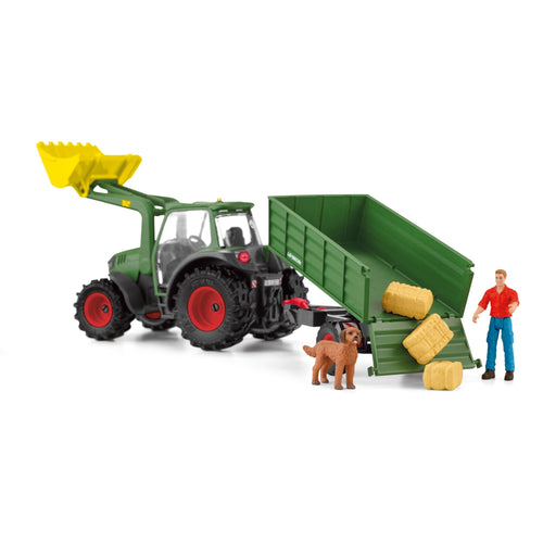 Schleich Farm World - Tractor with trailer<br>(Shipped in 10-14 days)