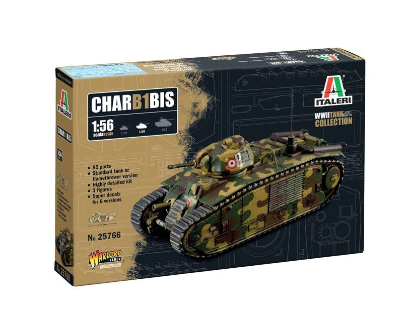 Italeri 1/56 Char B1 Bis<br>(Shipped in 10-14 days)