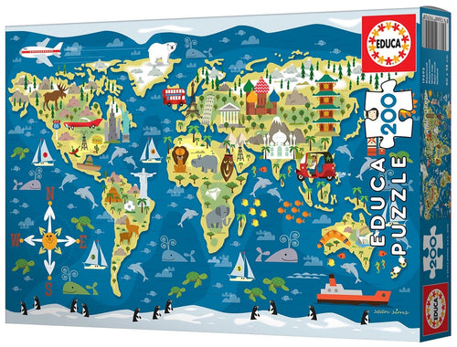 Educa World Map (1x200pc)<br>(Shipped in 10-14 days)