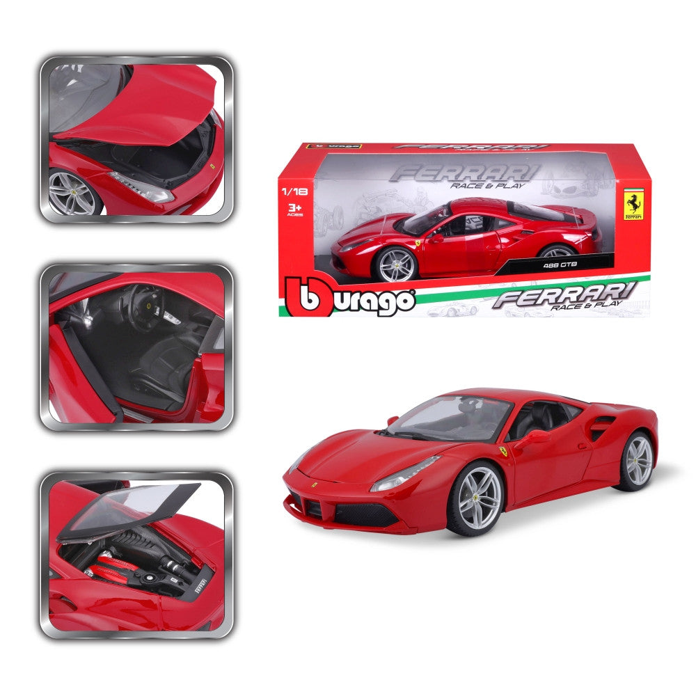 bb Junior 1/18 Ferrari 488 GTB<br>(Shipped in 10-14 days)
