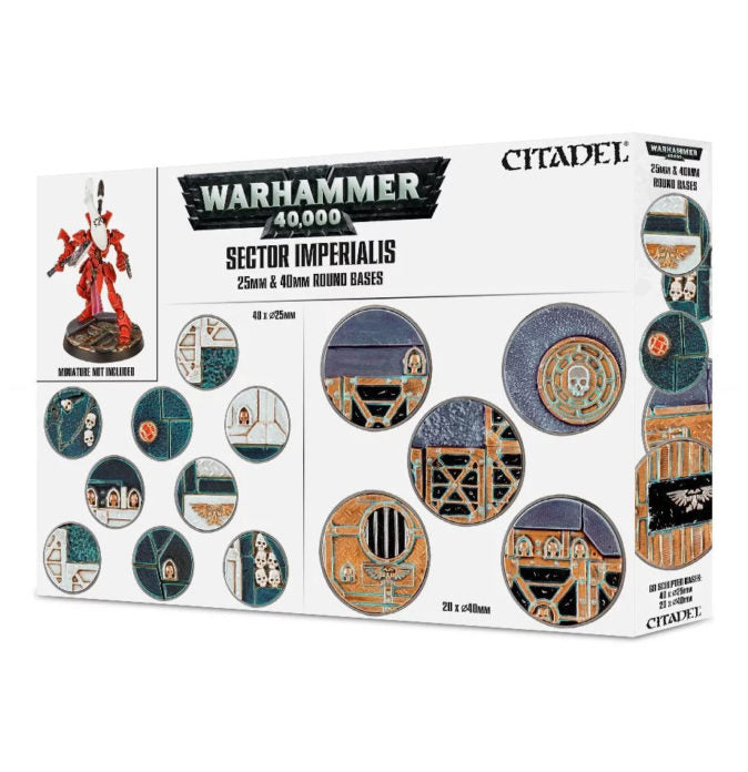 SECTOR IMPERIALIS: 25 & 40MM ROUND BASES<br>(Shipped in 14-28 days)