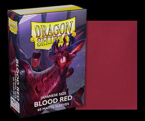 Blood Red Matte Japanese Sleeves DragonShield