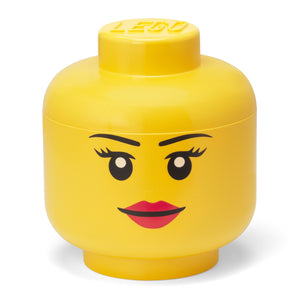 LEGO Room LEGO Storage Head (Large) - Girl<br>(Shipped in 10-14 days)