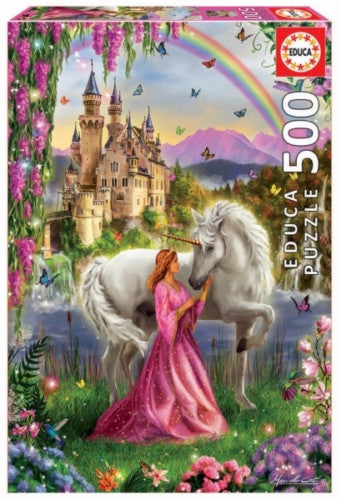 Educa Fairy And Unicorn (1x500pc)<br>(Shipped in 10-14 days)