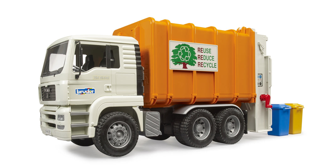 Bruder Toys MAN TGA Rear loading garbage truck<br>(Shipped in 10-14 days)