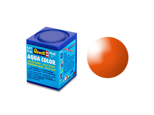Revell Gloss Orange (RAL 2004) Acrylic (18ml)<br>(Shipped in 10-14 days)