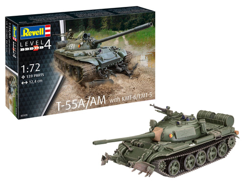 Revell 1/72 T-55A/AM with KMT-6/EMT-5 Mine Plough<br>(Shipped in 10-14 days)