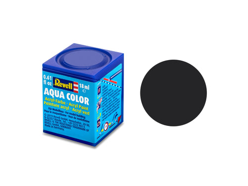 Revell Matt Tar Black (RAL 9021) Acrylic (18ml)<br>(Shipped in 10-14 days)