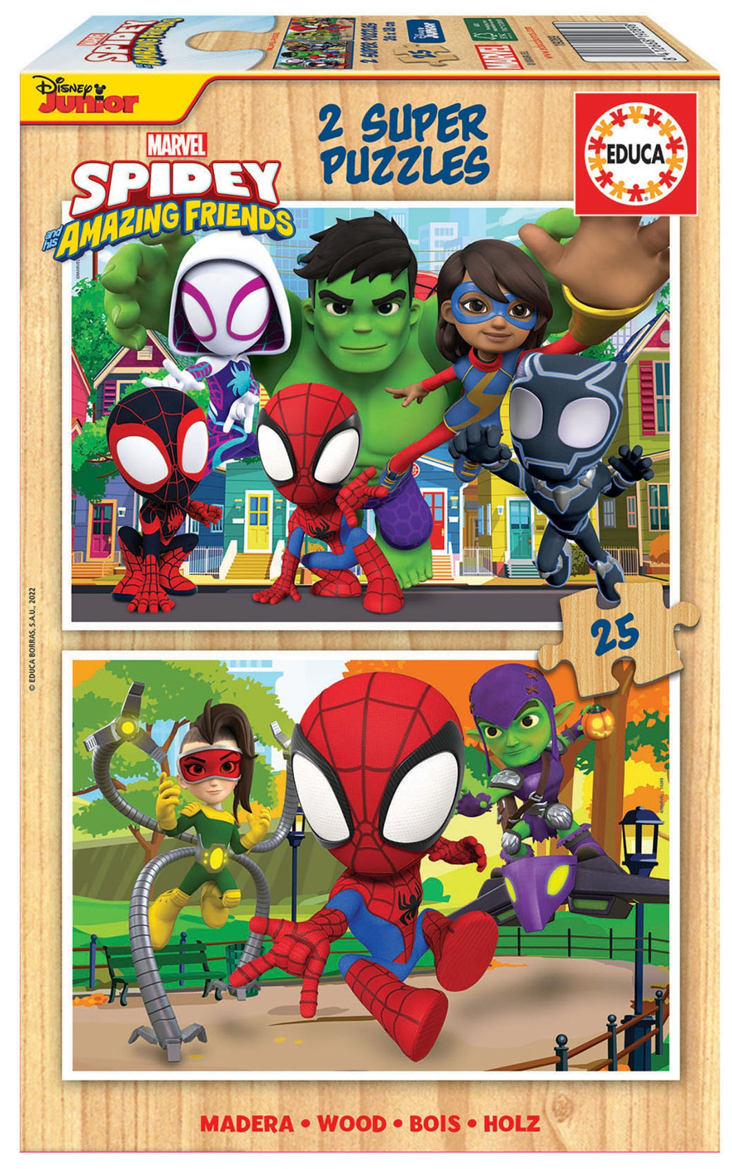 Educa Spidey & His Amazing Friends (2×25pc)<br>(Shipped in 10-14 days)