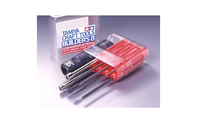 Tamiya Builders 8 Screwdriver Set<br>(Shipped in 10-14 days)