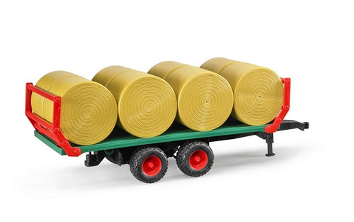 Bruder Toys Bale transport trailer with 8 round bales<br>(Shipped in 10-14 days)