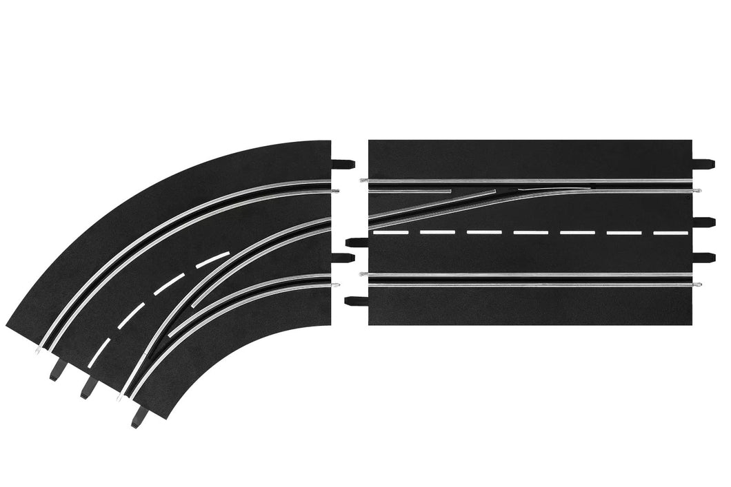 Carrera DIGITAL Lane Change Curve left out to in<br>(Shipped in 10-14 days)