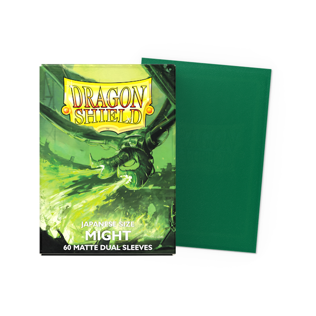 Might Japanese Size Dual Matte Sleeves DragonShield