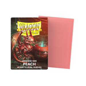 Peach Japanese Size Dual Matte Sleeves DragonShield