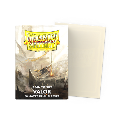Valor Japanese Size Dual Matte Sleeves DragonShield