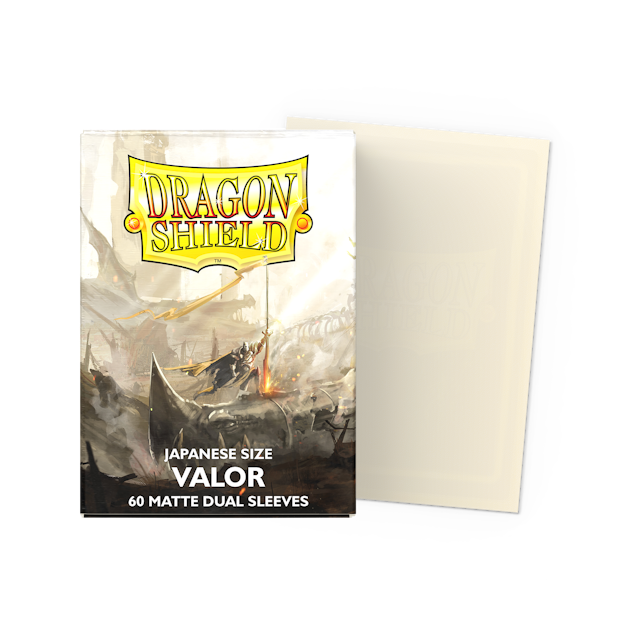 Valor Japanese Size Dual Matte Sleeves DragonShield