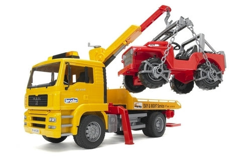 Bruder Toys MAN TGA Breakdown Truck w/Vehicle<br>(Shipped in 10-14 days)