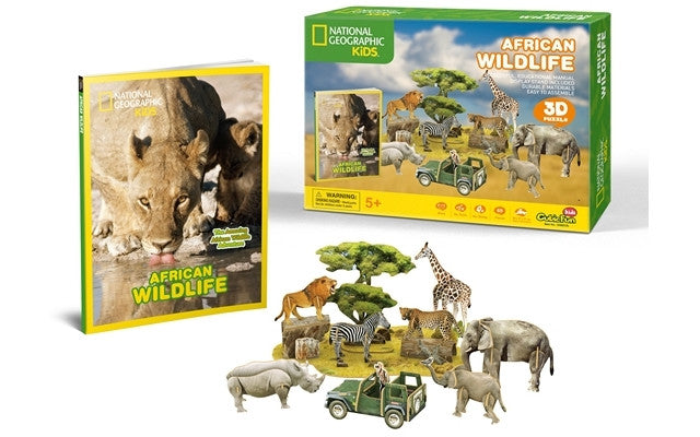 CubicFun Nat Geo Kids - African Wildlife 69pcs<br>(Shipped in 10-14 days)