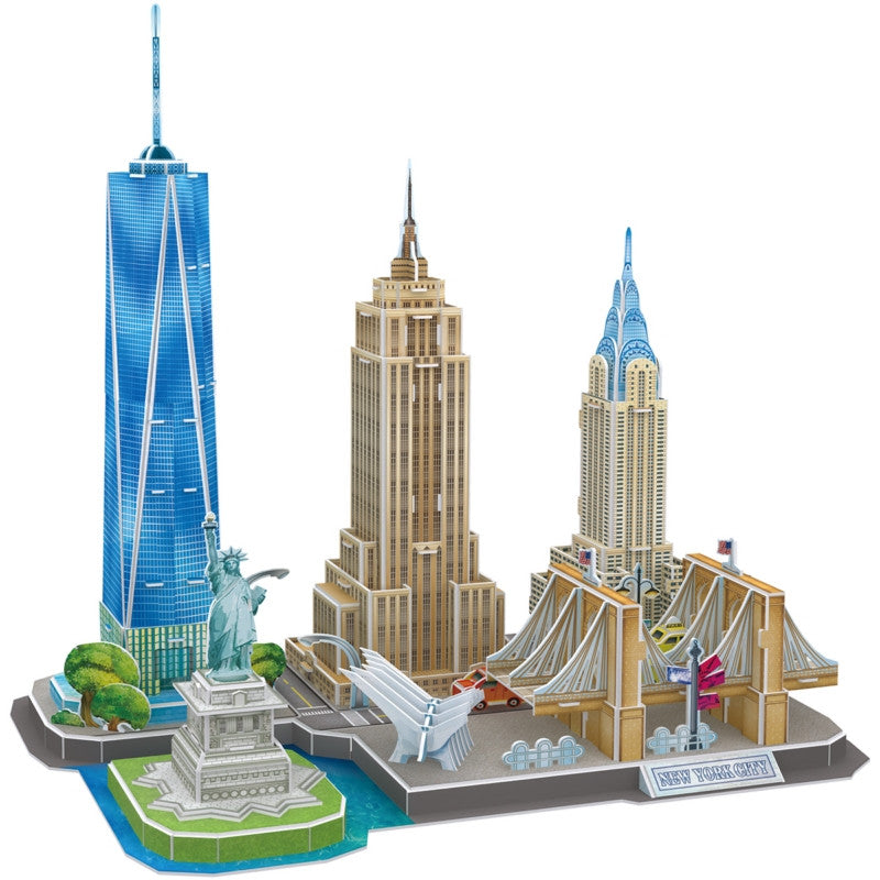 CubicFun City Line New York City 123pcs<br>(Shipped in 10-14 days)