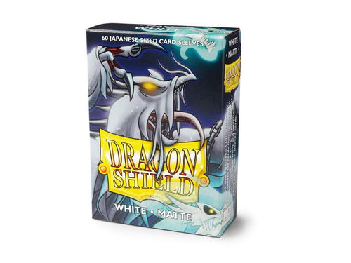 White Matte Sleeves Japanese Dragon Shield