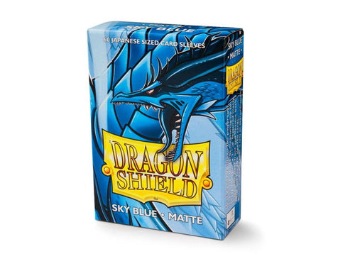 Sky Blue Matte Japanese Dragon Shield