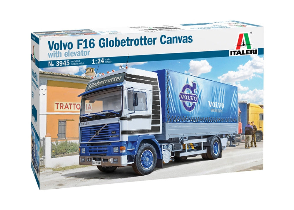 Italeri 1/24 Volvo F16 Globetrotter Canvas with Elevator<br>(Shipped in 10-14 days)