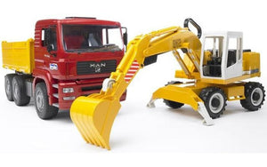 Bruder Toys MAN TGA Constr. Truck w/Liebherr Excavator<br>(Shipped in 10-14 days)