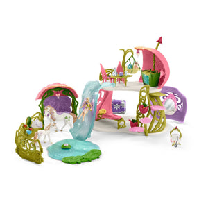Schleich Bayala - Glittering flower house w/unicorns, lake<br>(Shipped in 10-14 days)