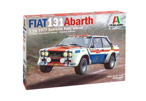 Italeri 1/24 Fiat 131 Abarth 1977 San Remo Rally Winner<br>(Shipped in 10-14 days)