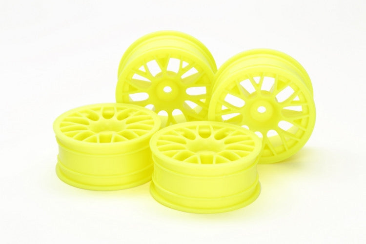 Tamiya Medium-Narrow Yellow Mesh Wheels +2 (4)<br>(Shipped in 10-14 days)