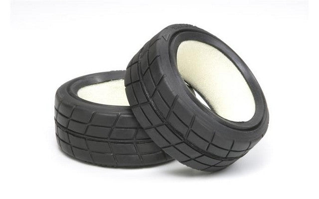 Tamiya Med Narrow Racing Radial Tyre (2)<br>(Shipped in 10-14 days)